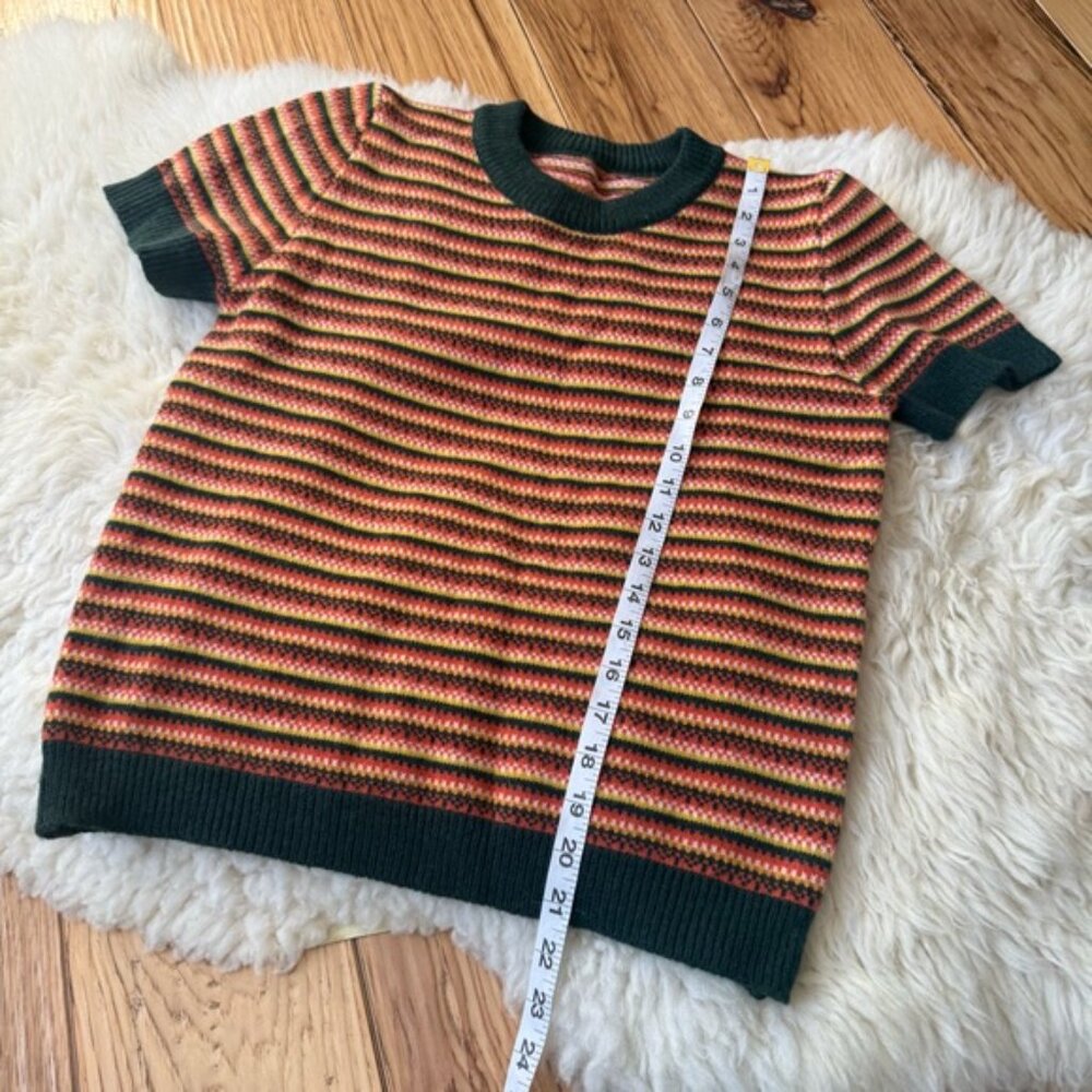Cider Knit Vintage Style Short Sleeve Sweater Size Medium - Picture 5 of 6